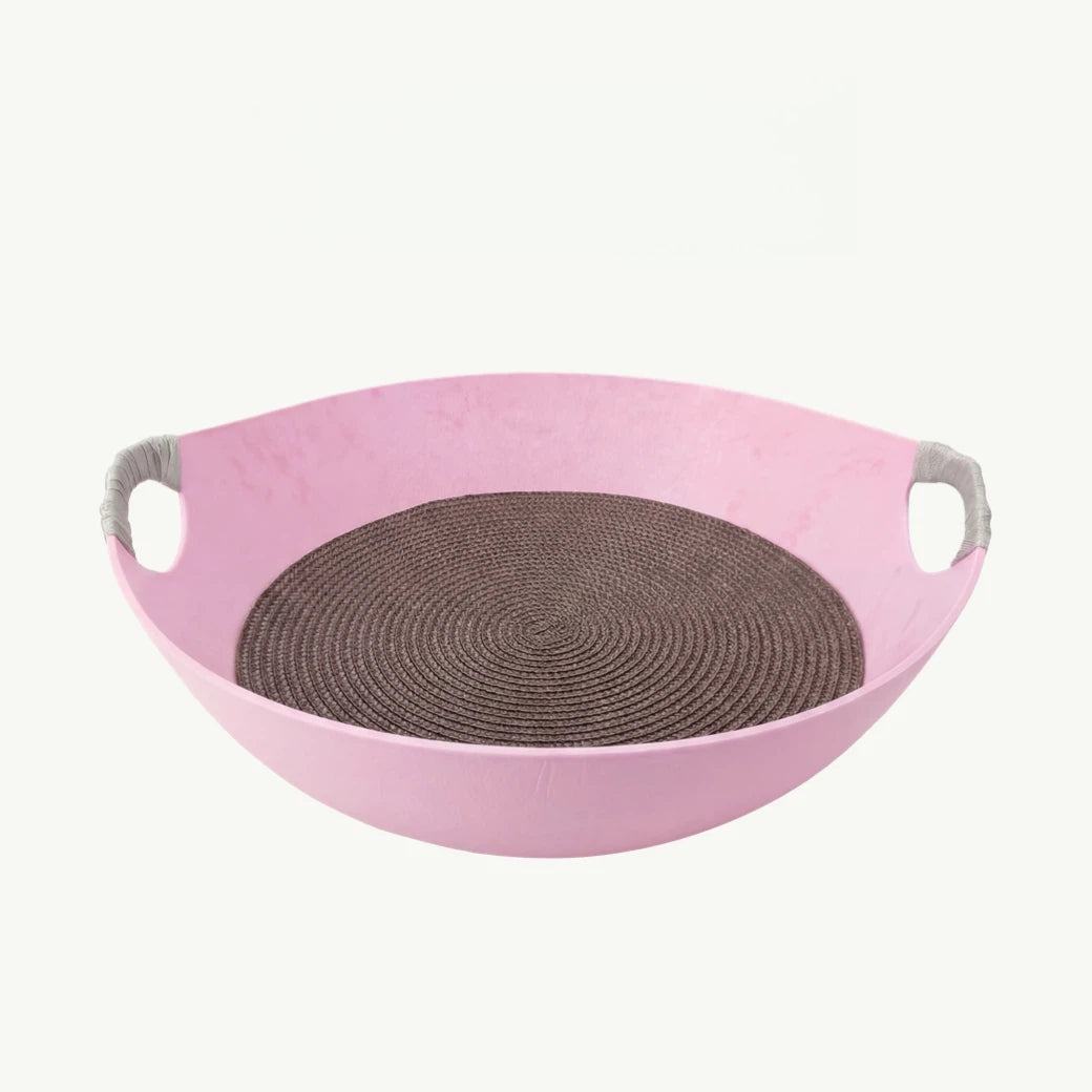 Barkmow Cuccia Gatto in Feltro con Tiragraffi – Letto 2 in 1 Lavabile e Resistente, Design Moderno